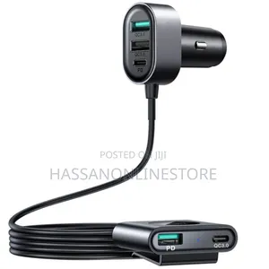 Joyroom Car Charger 2xpd + 2xqc3.0 72W 1.5m Black (JR-CL05)