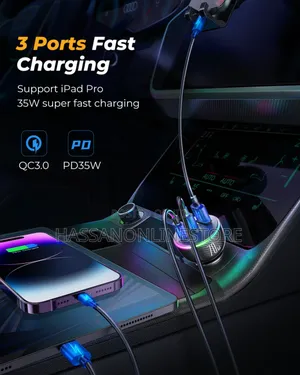 Joyroom JR-CL26 70W 3-port (2PD+1USB) Car Charger