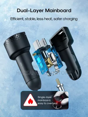 Joyroom JR-CCD02 70W Dualport Digital Display Car Charger