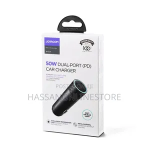 Joyroom JR-CL13 50W Dual-Port PD Car Charger-Gray