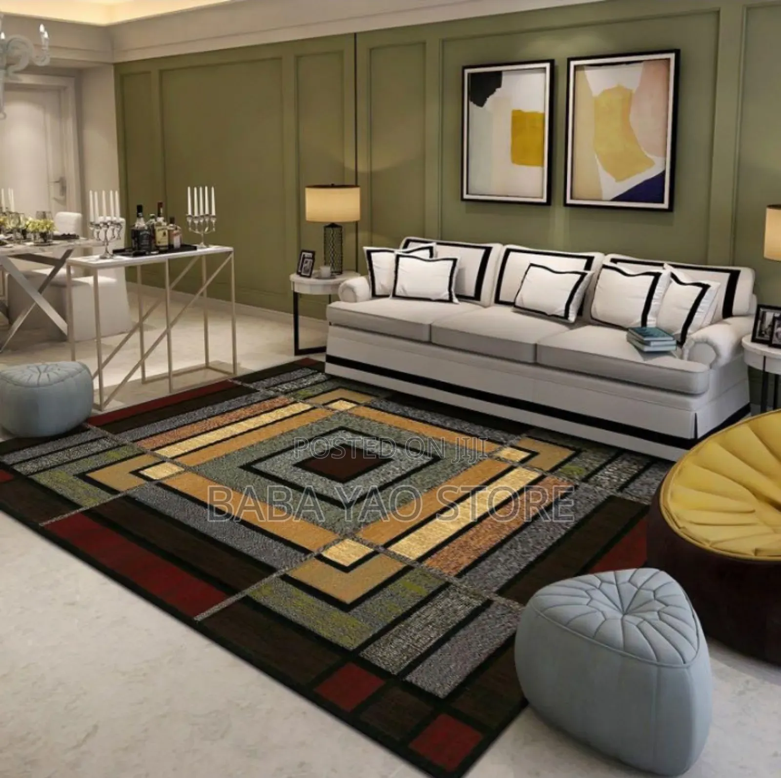 3D Velvety Carpet of 2024/Ft 7*8/Home Office Uses