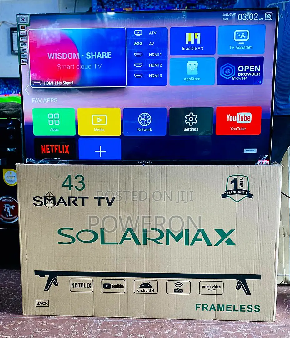 SOLARMAX 43” TV (Double Glass)