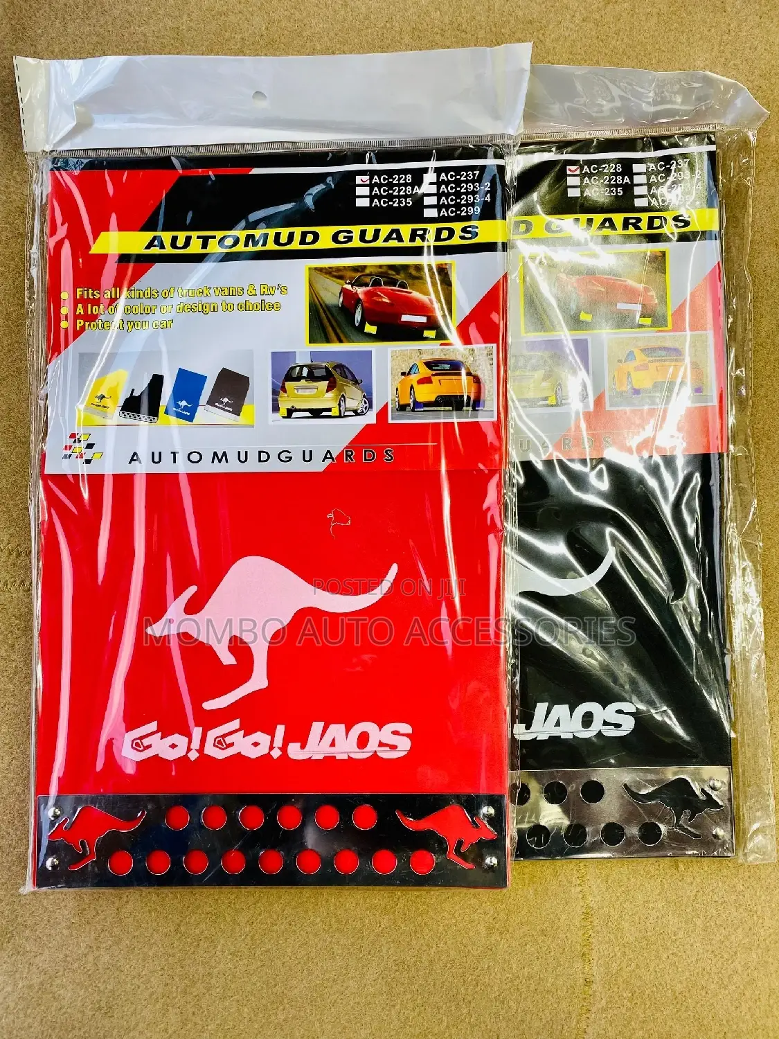 Car Mudflaps Kangaroo and Toyota