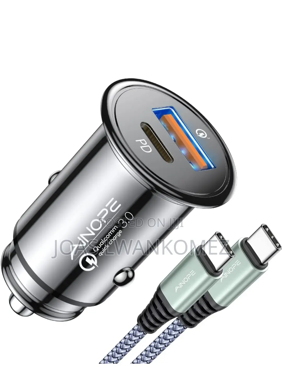 Car Charger(USB A+C,30WATTS)