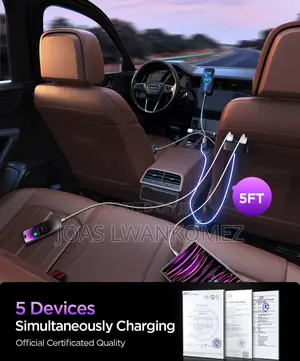 Car Charger With Extension to Back Passenger.