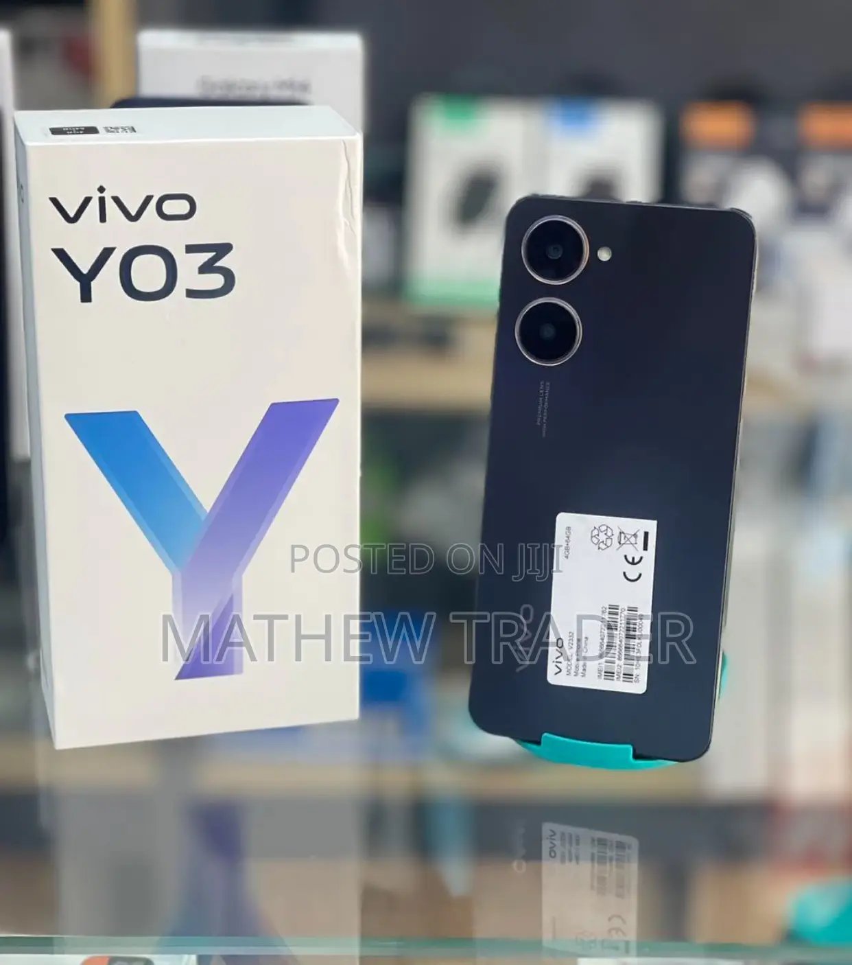 New Vivo Y03 64 GB Black