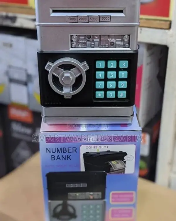 Electronic Piggy Bank ATM Password Money Coins Saving Box