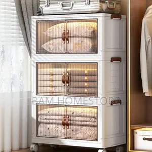 Portable Foldable Collapsible Storage Box Rack