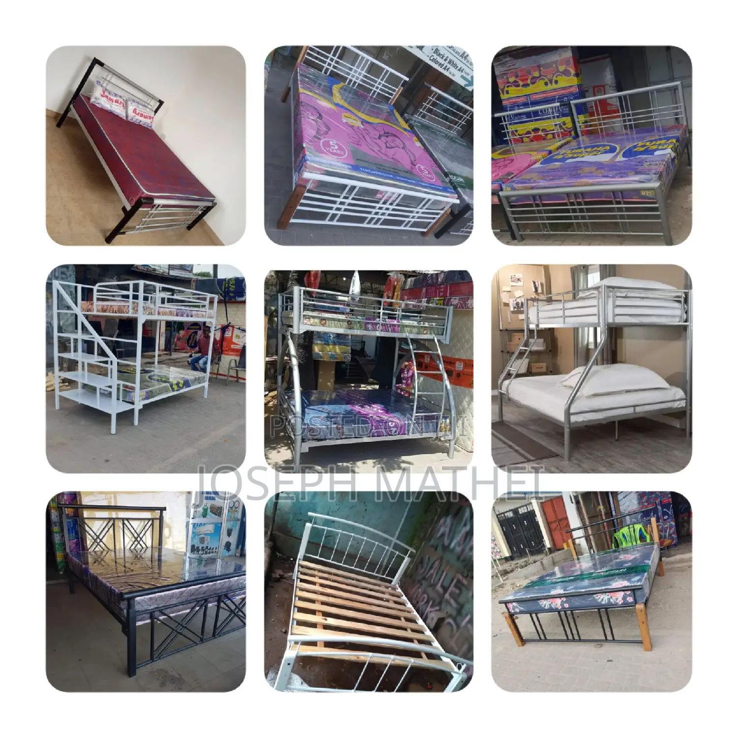 Vitanda Vya Chuma Kawaida Na Dable Deka