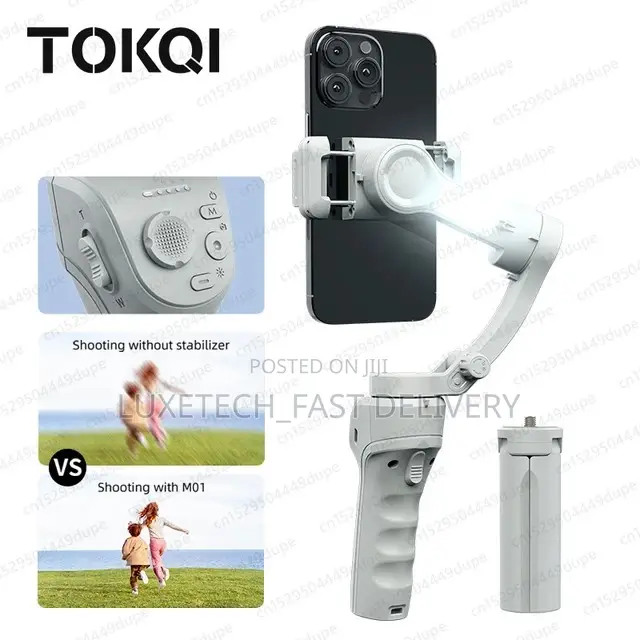 Tokqi M01 Handheld 3-Axis Gimbal Phone Holder Record Tripods