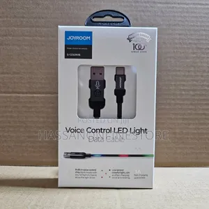 Joyroom 1230N16 Typec 2.4A USBA Voice Control LED 1.2 Meter