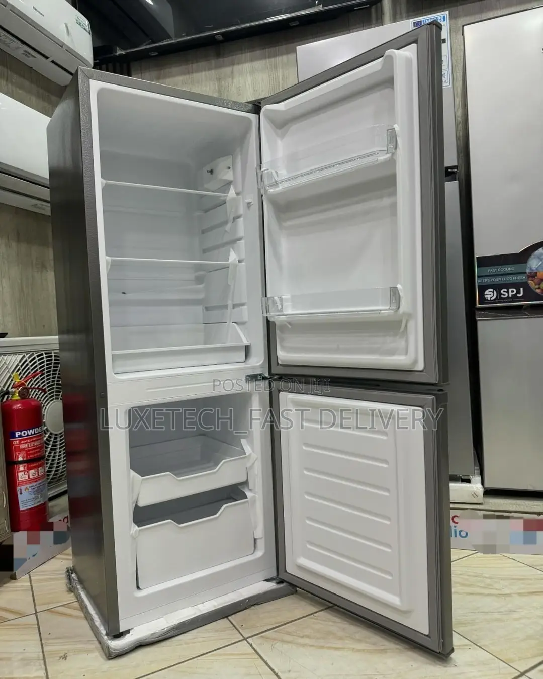 SPJ Fridge 120L Bottom Freezer(Mlango Wa Chini Freezer)