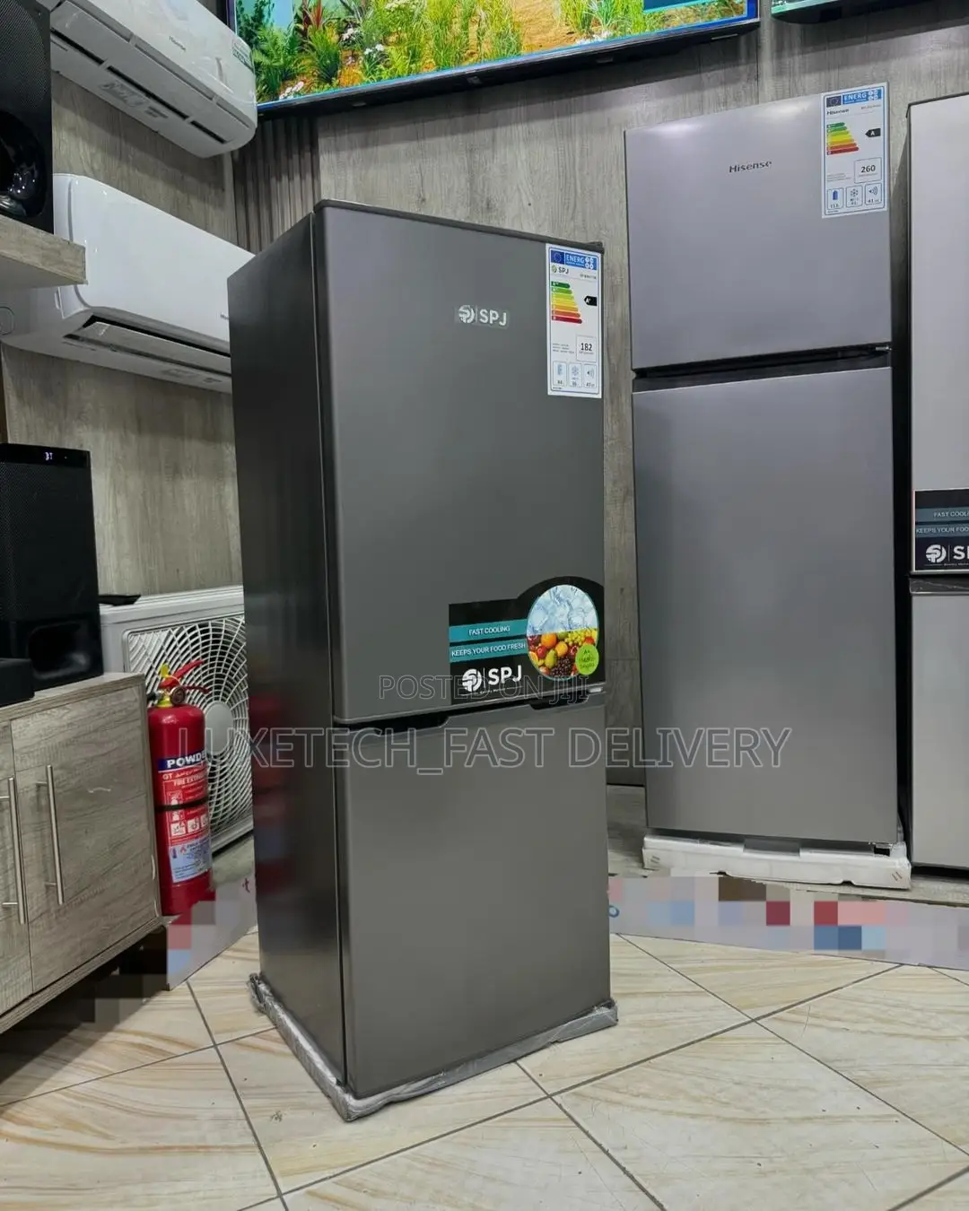 SPJ Fridge 120L Bottom Freezer(Mlango Wa Chini Freezer)