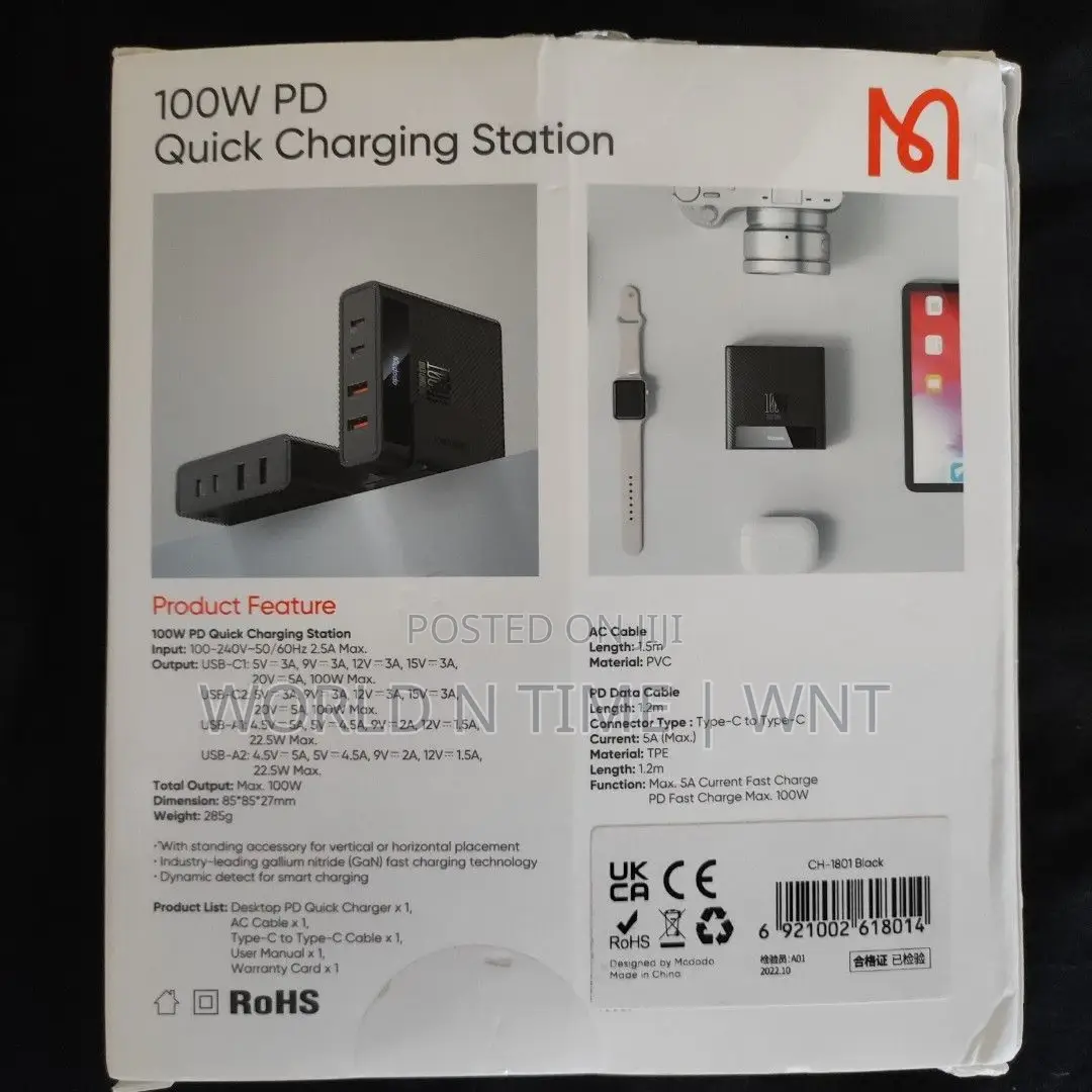 McDodo CH-1801 100w PD Quick Charging Station 2xusba+2xusbc