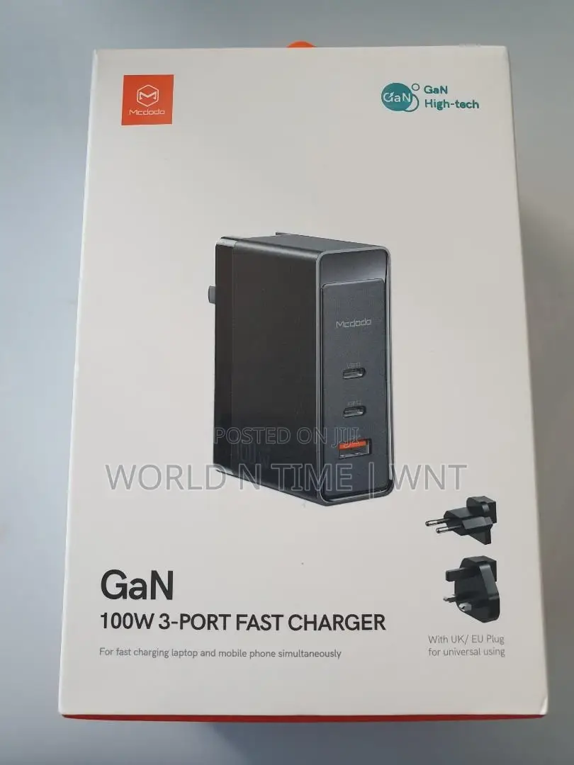 McDodo CH-8101 Pro 100w Gan Fast Charger USBA + 2xusbc