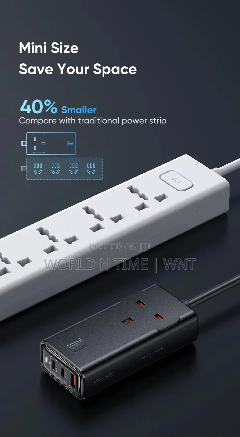 McDodo CH-466 70w Gan Surge Protection Power Strip 4in1 3pin
