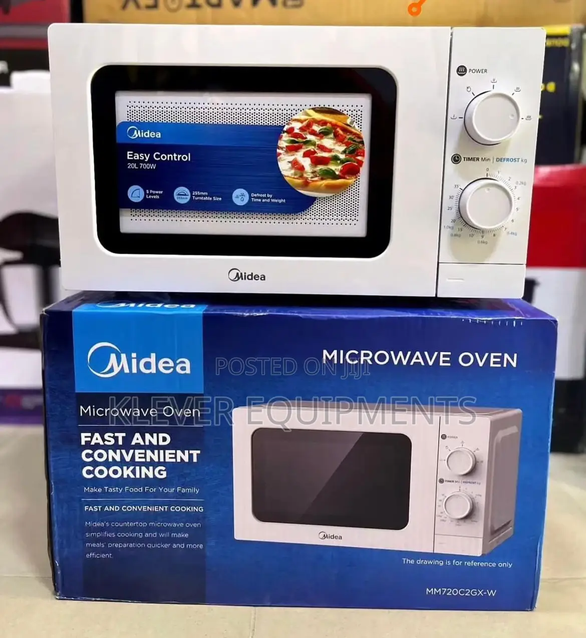 Midea 20litres Solo Microwave. Model: MM720C2GX-W