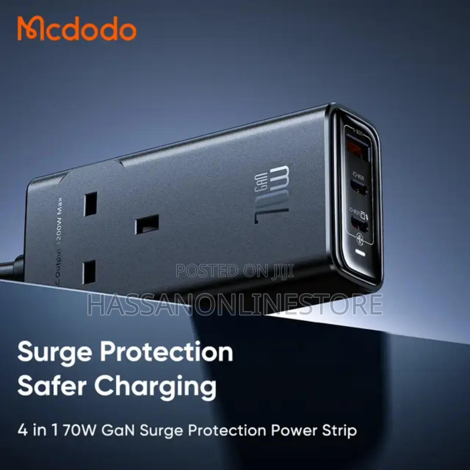 McDodo CH-466 70w Gan Surge Protection Power Strip 4in1