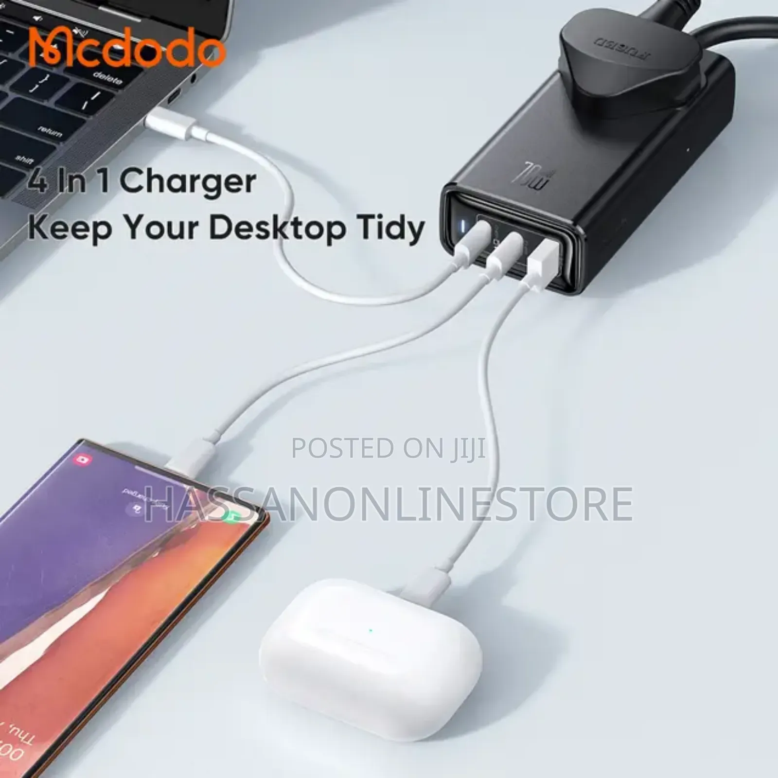 McDodo CH-466 70w Gan Surge Protection Power Strip 4in1