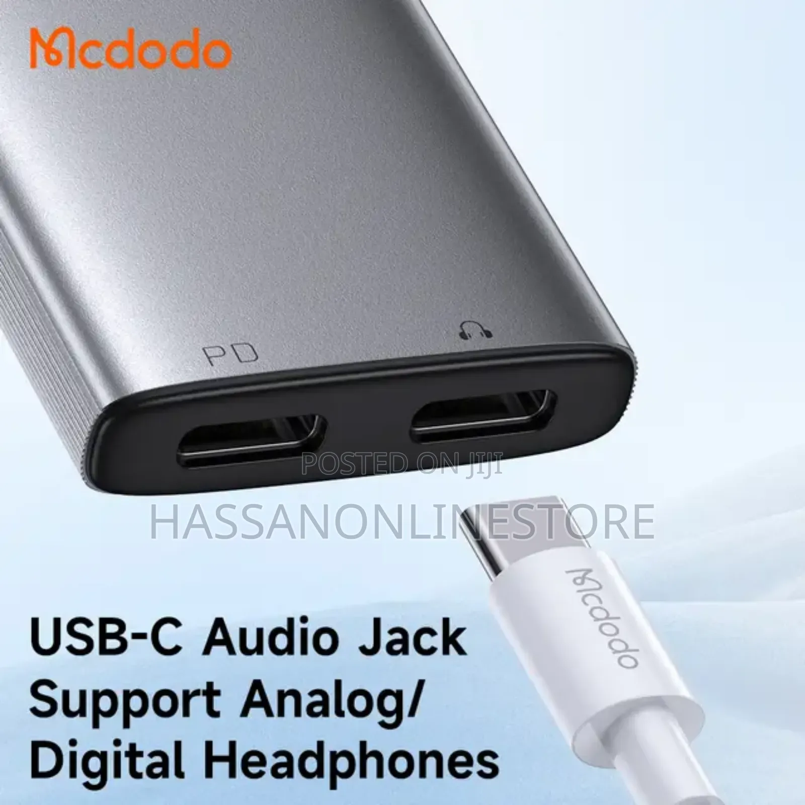 McDodo 2 in 1 USB-C to Dual USB-C Audio Adapter