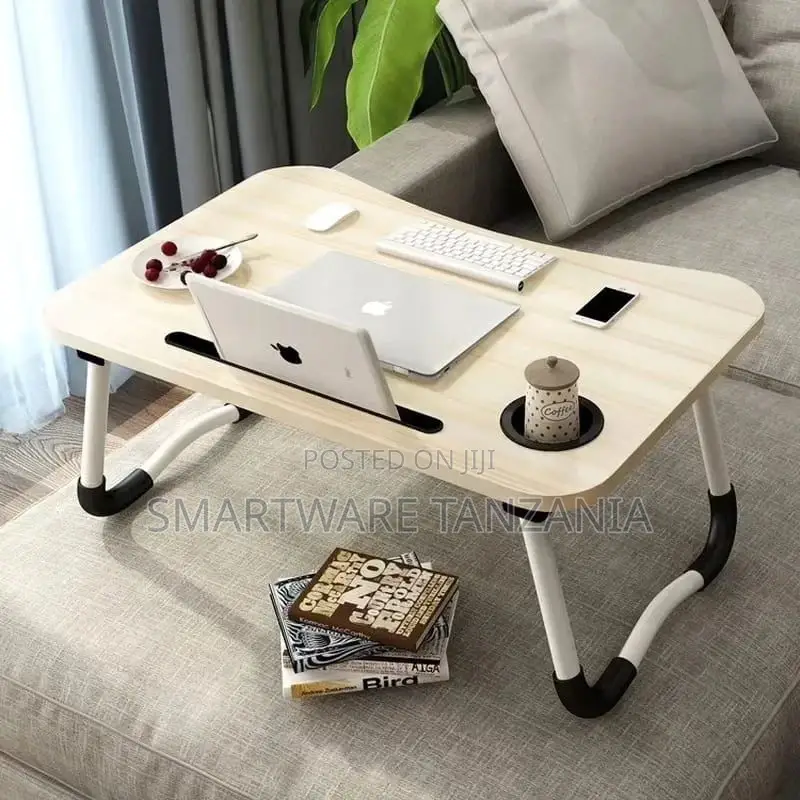 Portable Laptop Desk For Bed Desk Bed Table Tray, Cup Slot