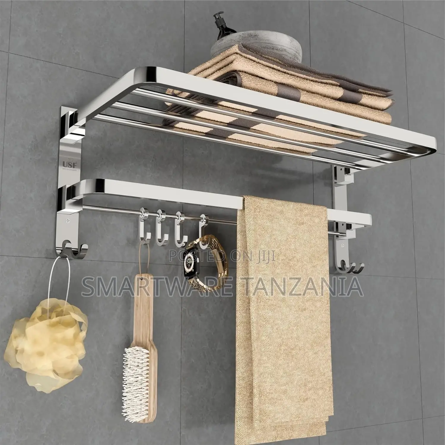 Bathroom Towel Holder, Towel Rack for Bathroom, Towel Holder