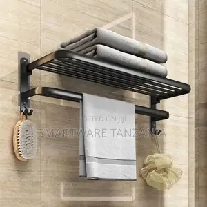 Towel Holder Aluminium Wall Shelf Towel Bar Towel Holder