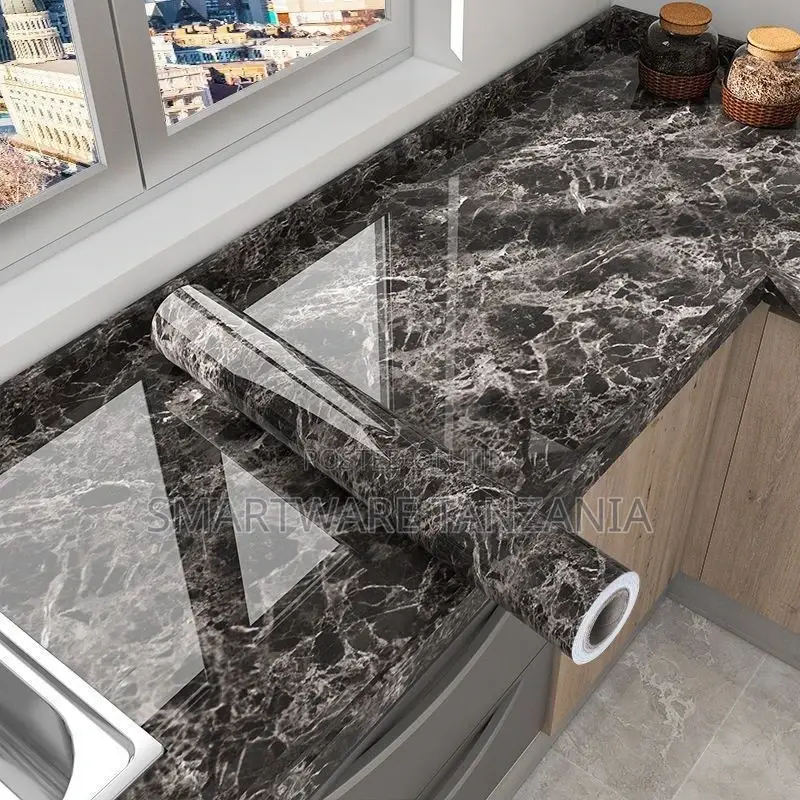 Marble Wallpaper Peel and Stick for Bathroom Kitchen Walls