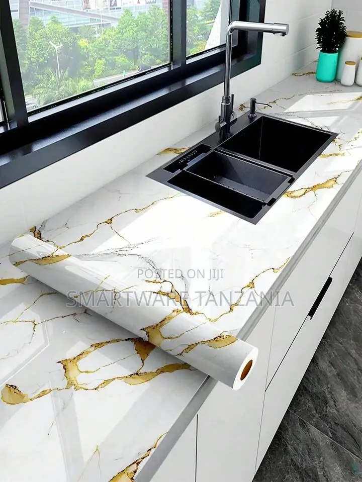 Marble Wallpaper, Peel and Stick, Waterproof, Removable