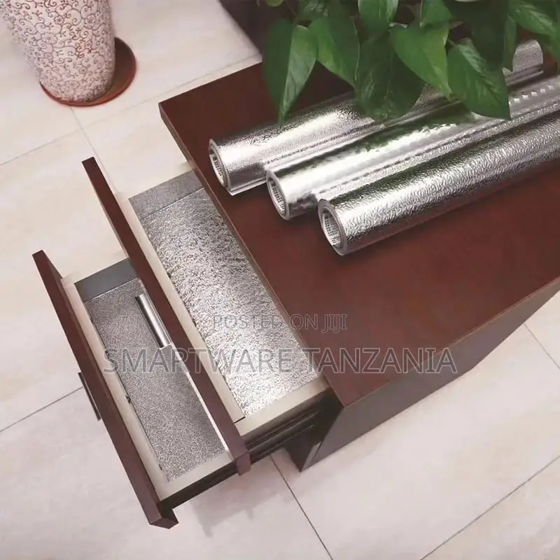 Kitchen Wallpaper Peel and Stick Aluminum Foil Contact Paper