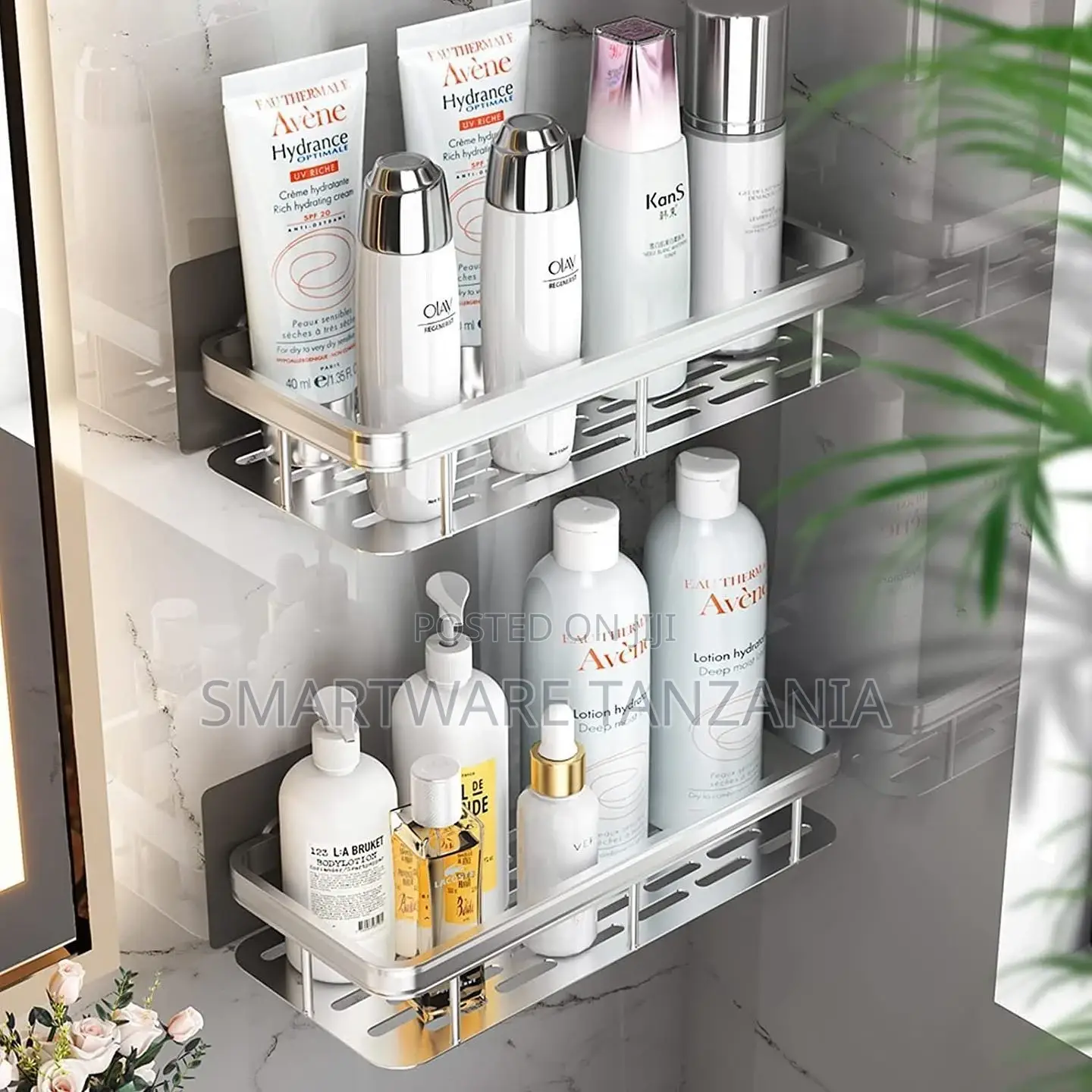 Shower Rust Proof Shower Shelves, Wall-Mounted Shower Holder