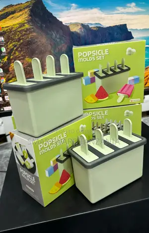 4 Ice Lolly Makers ​With Lids Reusable Frozen Ice Cream Pop