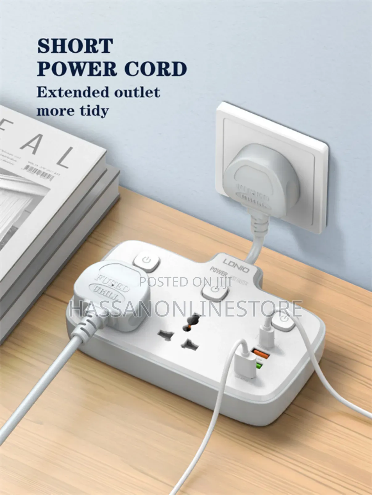 LDNIO SC2413 Universal Outlets Power Strip Tower