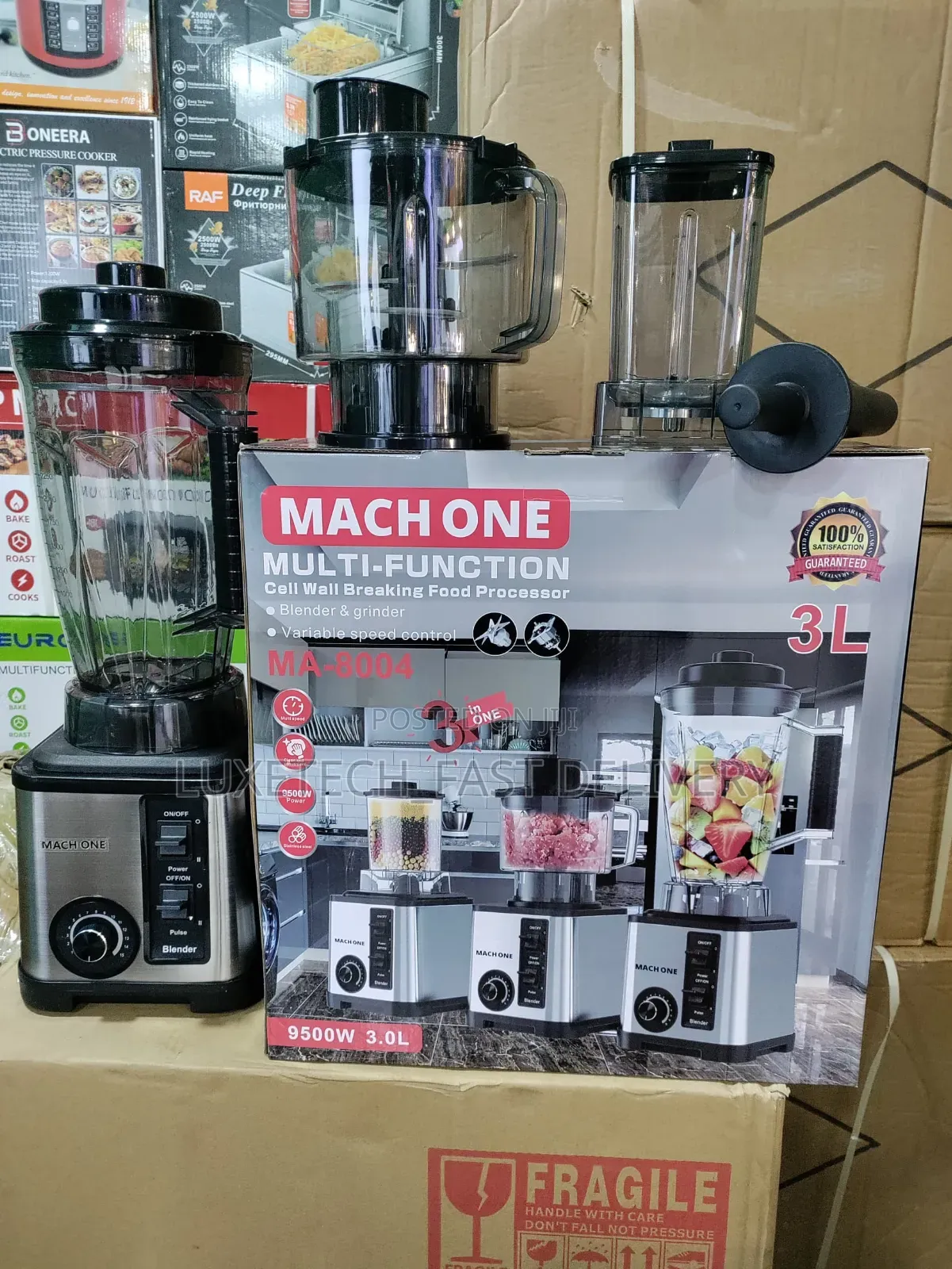 Mach One Heavy Duty Electric Blender 3 in 1 | Food Processor