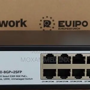 Commando Scout E300 8ge Full Poe/Poe+, 2sfp Uplinks, 130W