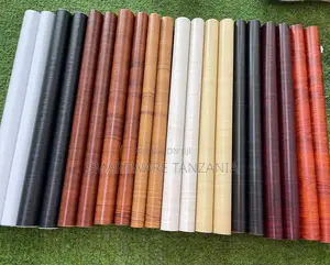 Wooden Look Wallpaper for Old Furniture Kitchen Cabinets