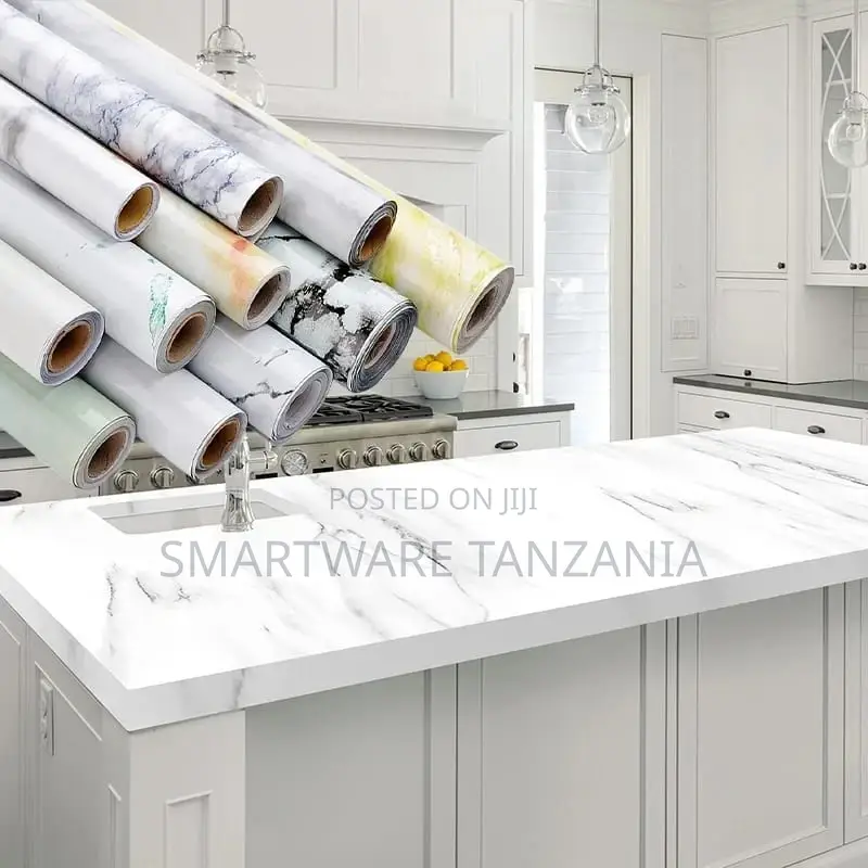 Kitchen Marble Wallpaper for Marble Furniture Film Wallpaper