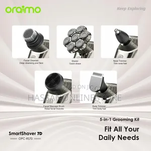 Oraimo Smart Shaver 7D 7 Razor Heads 360° Shaver