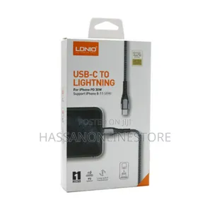 Ldnio LC112 Typec to Lighting 30w Braided Cable 2meters