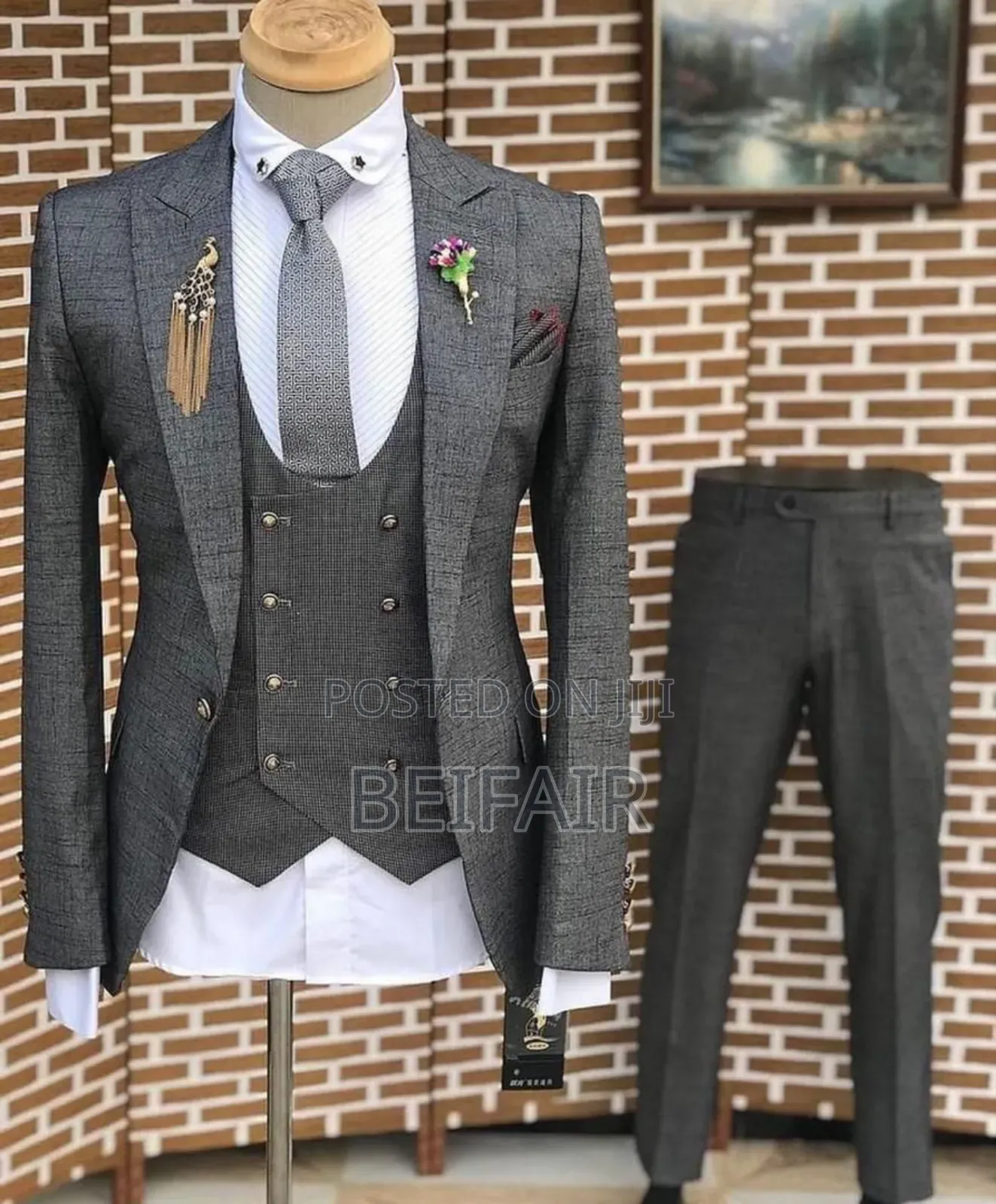 Suti Za Kiume | Men's Suits | Charcoal Grey