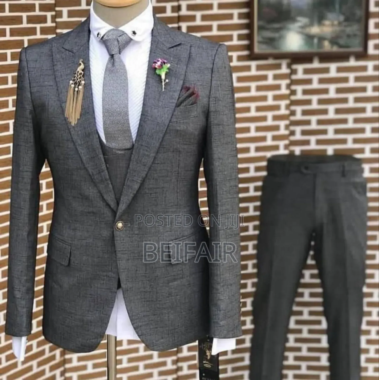 Suti Za Kiume | Men's Suits | Charcoal Grey
