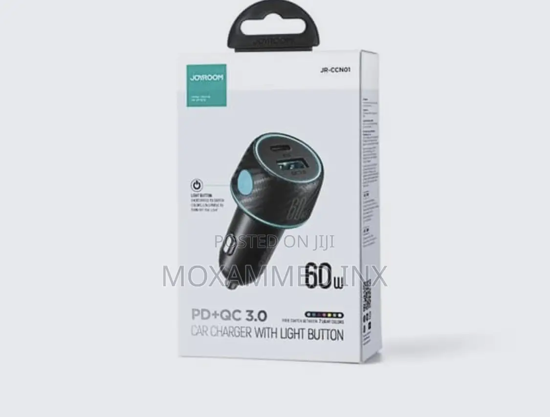 Joyroom CCN01 60w Car Charger USBA + USBC