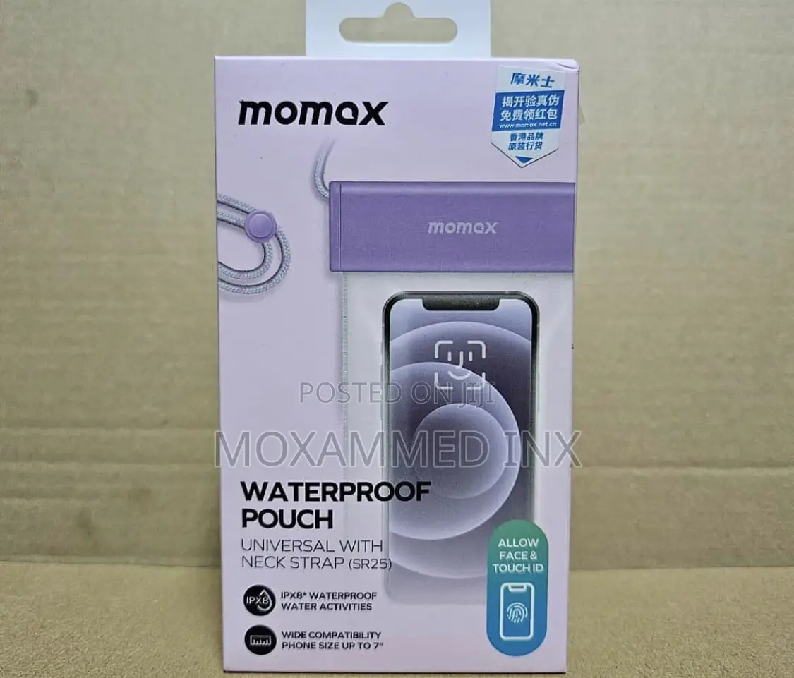 Momax SR25U Waterproof Pouch Upto 7inches Devices 180x90mm