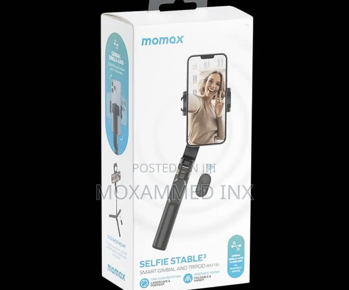Momax KM16D Selfie Stable 3 Smart Gimbal and Tripod