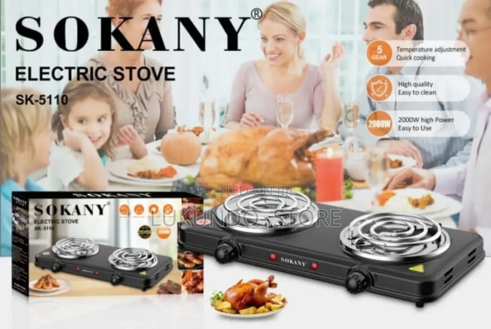 Electric Stove Nzuri Sana Plate Mbili