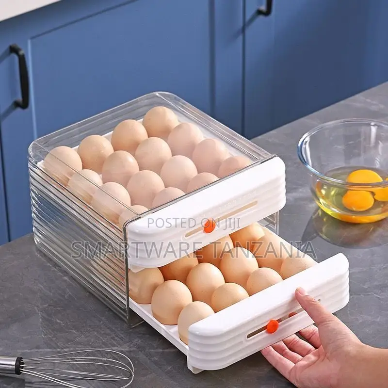 32 Grid 2 Layer Drawer Type Egg Storage Egg Carrier Egg Box