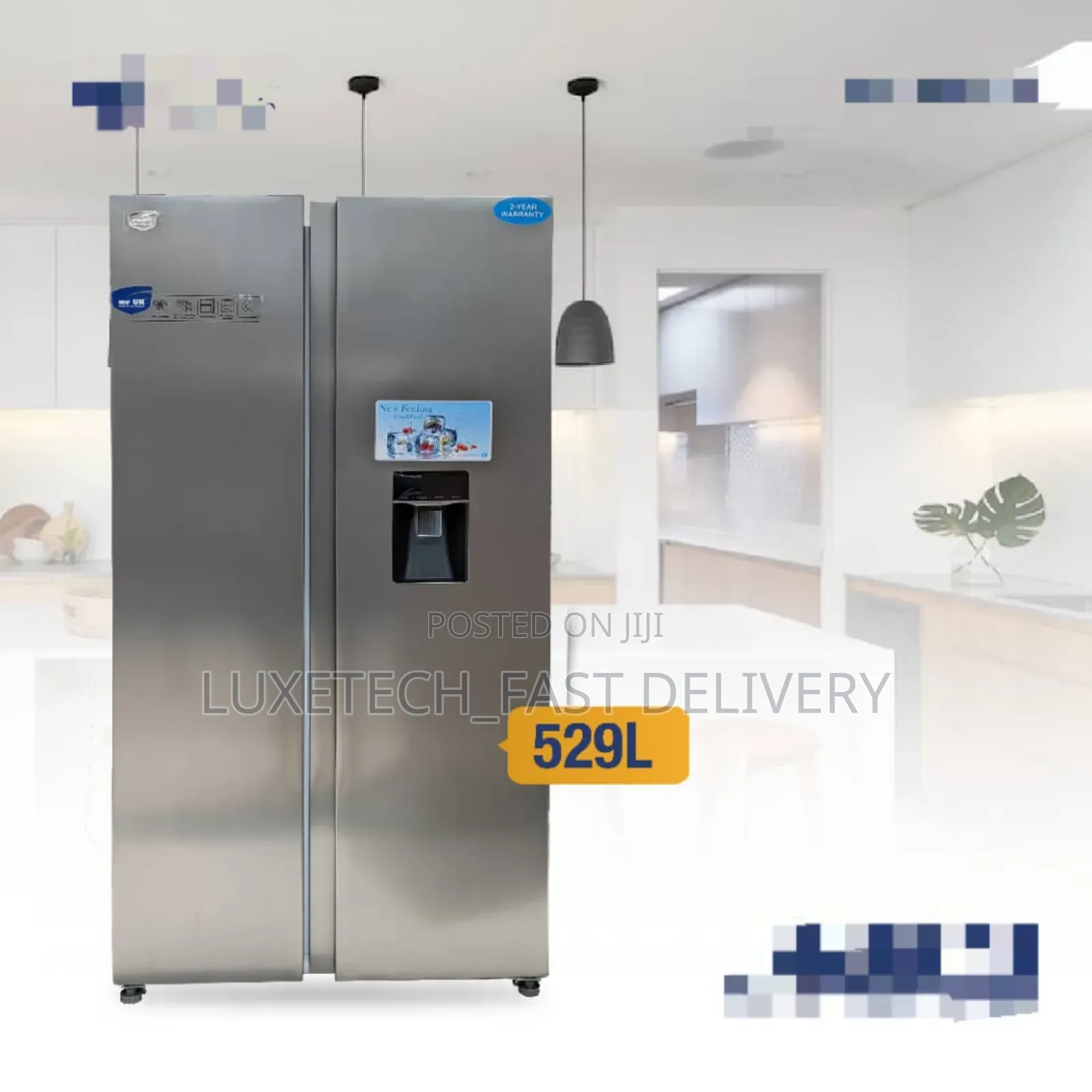 Mr UK Refrigerator 529L Nonfrost Side by Side With Dispenser
