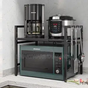 Adjustable Microwave Oven Spice Rack Kitchen Accessories