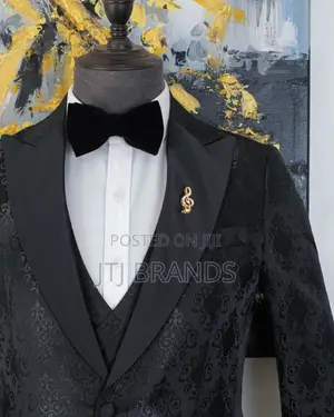 New Men's Black Suits