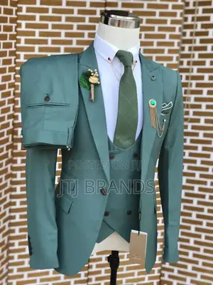 Greenish Male's Suits